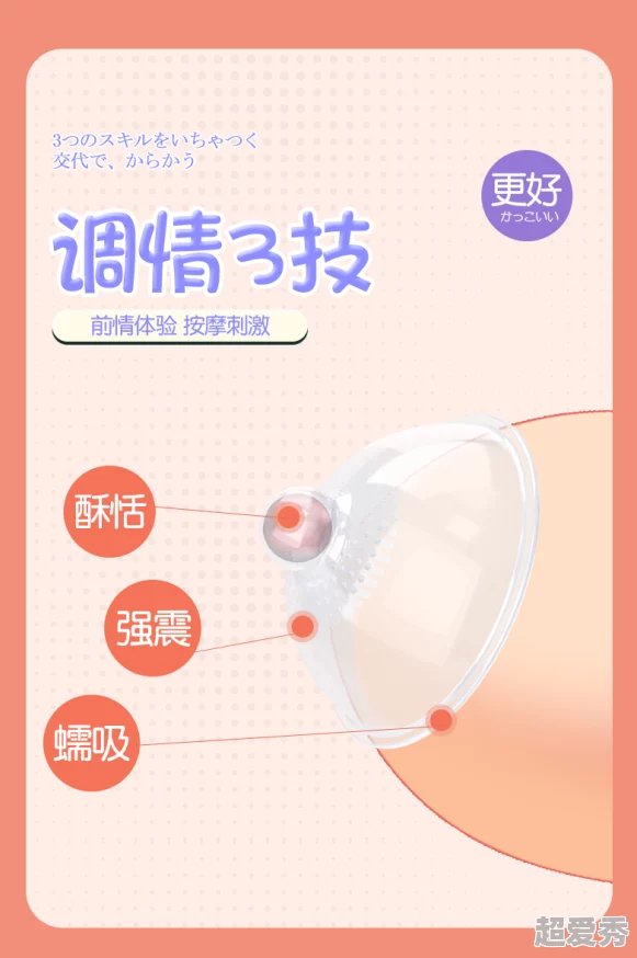 情趣吸乳器play体验升级新增吮吸模式和震动强度调节